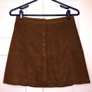 Hollister Co. Brown Mini Skirt
